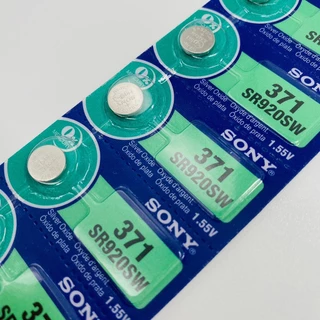 ถ่านกระดุม SR920SW Sony แท้ รุ่น 371 / 920 SR920SW 1.55V (1 แถบ มี 5 ก้อน) for Longines Tissot
