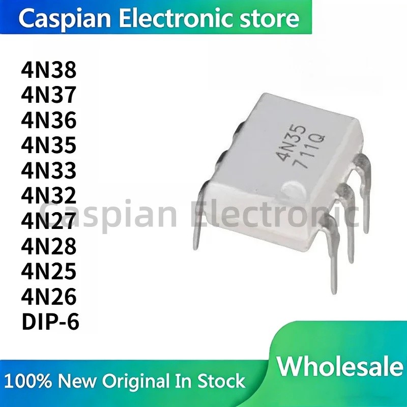 5PCS 4N38 4N37 4N36 4N35 4N33 4N32 4N27 4N28 4N25 4N26 DIP-6 Optocoupler ขายส่งชิป IC ในสต็อก