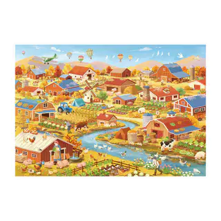 WEI 5 ชิ้น [Grassland Farm Series] สติ๊กเกอร์ภูมิทัศน์ทุ่งหญ้ามองโกเลีย Harvest Ranch ขนาดใหญ่วัวแกะ Journal เครื่องเขียนตกแต่ง