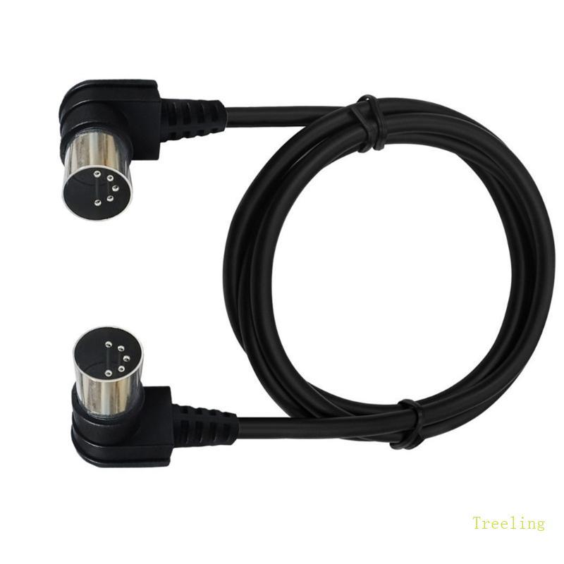 Treeling Din 5pin สาย MIDI สาย MIDI 5-Pin DIN ชายกับชายสายไฟ
