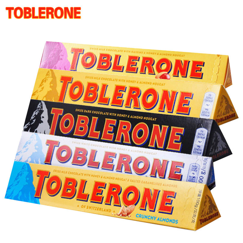 นําเข้า Toblerone Swiss Triangle Dark Chocolate Milk White Chocolate Casual Multi-รส Zero 100g