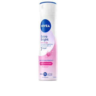 NIVEA นีเวีย สเปรย์ เอ็กซ์ตร้า ไบรท์ พรีเมียม ฟราแกรนซ์ แพร์ แอนด์ ลิลลี่ 150 มล.