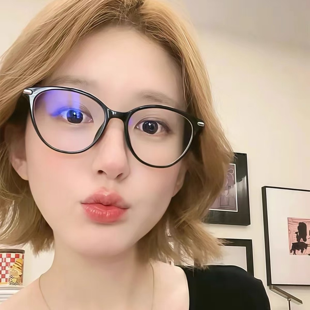 Zhao Lusi สไตล์เดียวกัน TR90 กรอบแว่นตาออปติคอลหญิง Influencer Xiaohongshu ที่ไม่ซ้ํากันแว่นตาธรรมดา