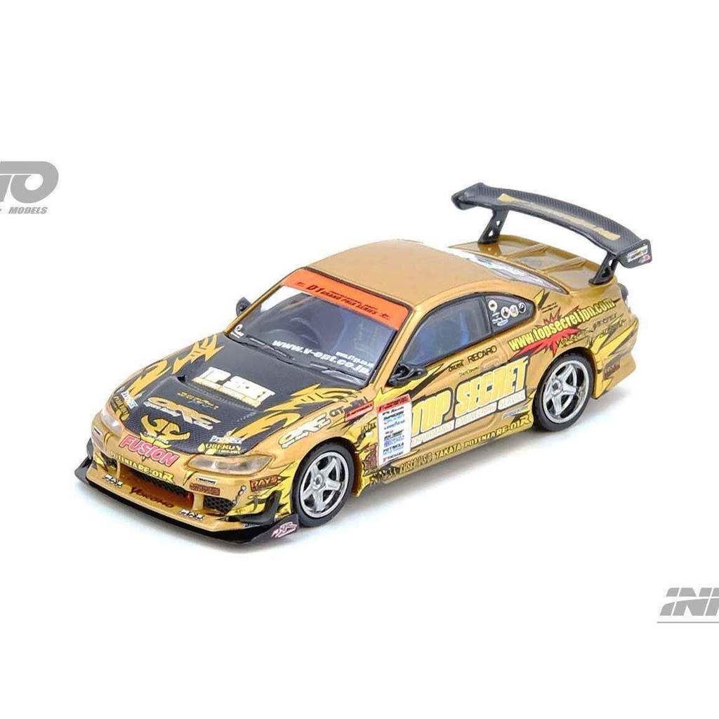 现货INNO 1:64 产品 TOP SECRET Silvia S15 Gold 金 真合金汽车
