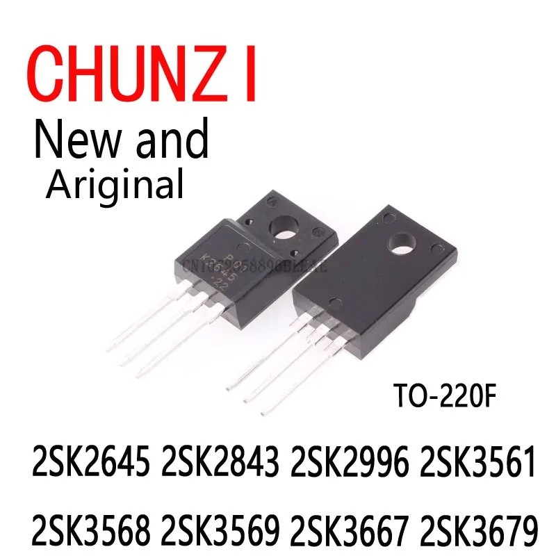 5 ชิ้นใหม่ K2645 K2843 K2996 K3561 K3568 K3667 K3679 TO-220F 2SK2645 2SK2843 2SK2996 2SK3561 2SK3568