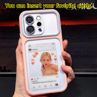 เคส Vivo V70 Case สำหรับคู่รัก เคสแข็งใสกันกระแทก สีลูกกวาด สีโดพามีน พร้อมช่องใส่บัตร เคสโทรศัพท์เรียบง่าย
