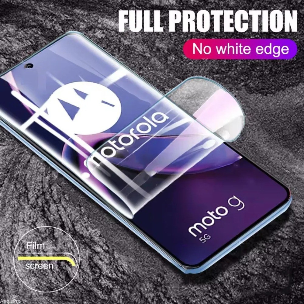 3PCS Hydrogel ฟิล์มสําหรับ Motorola Moto Edge 60 50 Pro Neo Stylus 2025 G86 G85 G64 G45 E14 คลุมทั้งหมดป้องกันหน้าจอ Anti-Scratch