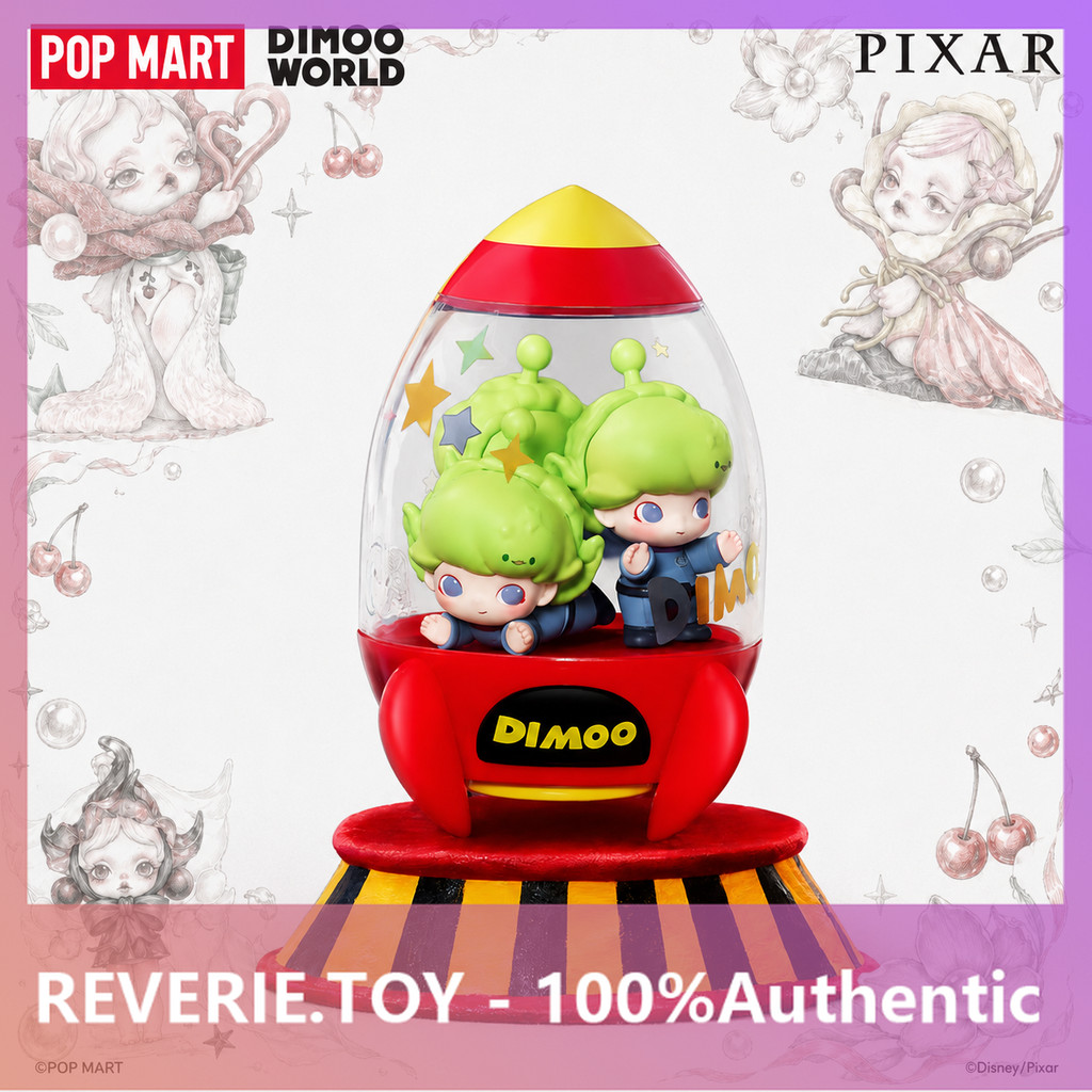 [secret] POPMART DIMOO WORLD x PIXAR Joint Series Mystery Box ของขวัญเล่นรูปอินเทรนด์