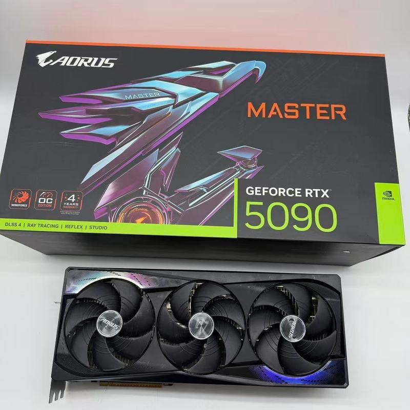 [Gigabyte] RTX5090 หม้อน้ํากราฟิกการ์ดแกะสลักสุด ๆ การตกแต่งกราฟิกการ์ดทํามือรุ่นแสดงผลกราฟิกการ์ด B