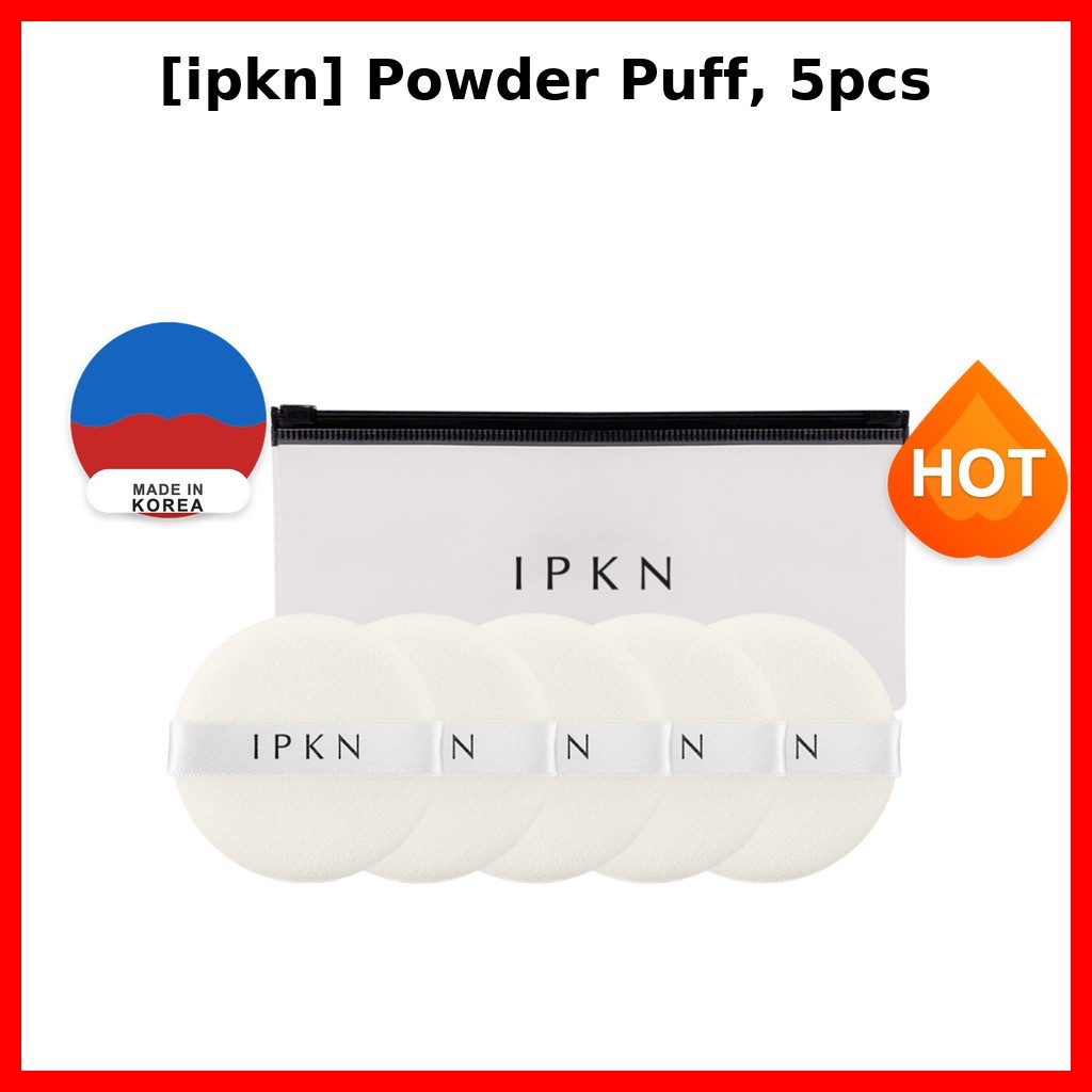 [ipkn] แป้งพัฟ 5 ชิ้น / แป้งพัฟเกาหลี / นุ่ม และทนทาน / ของแท้ 100% โดย su