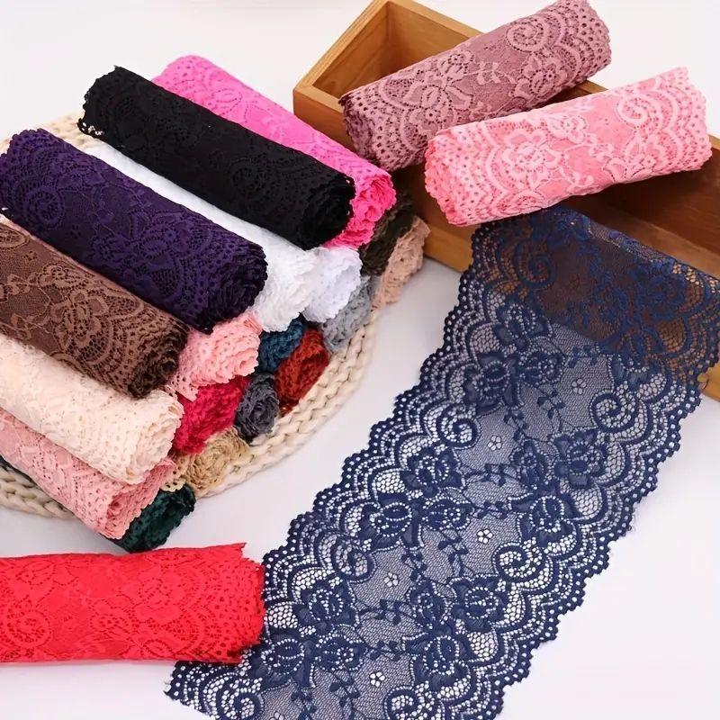 15เซนติเมตรนุ่มยืดลูกไม้ ทําเอง ที่มีสีสันเซ็กซี่ชุดชั้นในลูกไม้ผ้ากระโปรงขยับขยายเหมอุปกรณ์เสริมที่ทําด้วยมือ ทําเอง เย็บวัสดุ