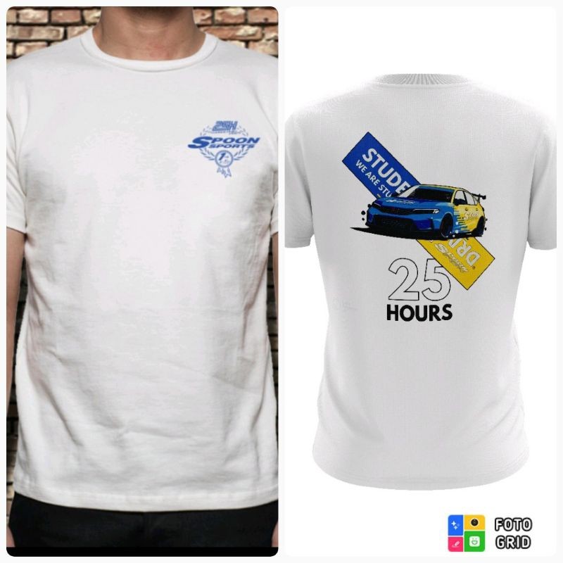 Spoon Sport Fl5 Type R Tshirt / Baju Microfiber Jersi / Racing TShirt Jersey