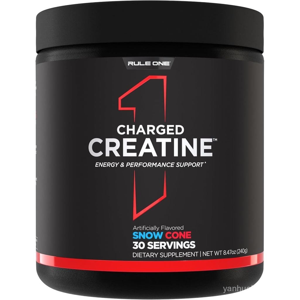 Rule 1 โปรตีนชาร์จ Creatine Snow C 30 เสิร์ฟ | ออกกําลังกายมัลติฟังก์ชั่นพร้อม Creatine Electrolyte 