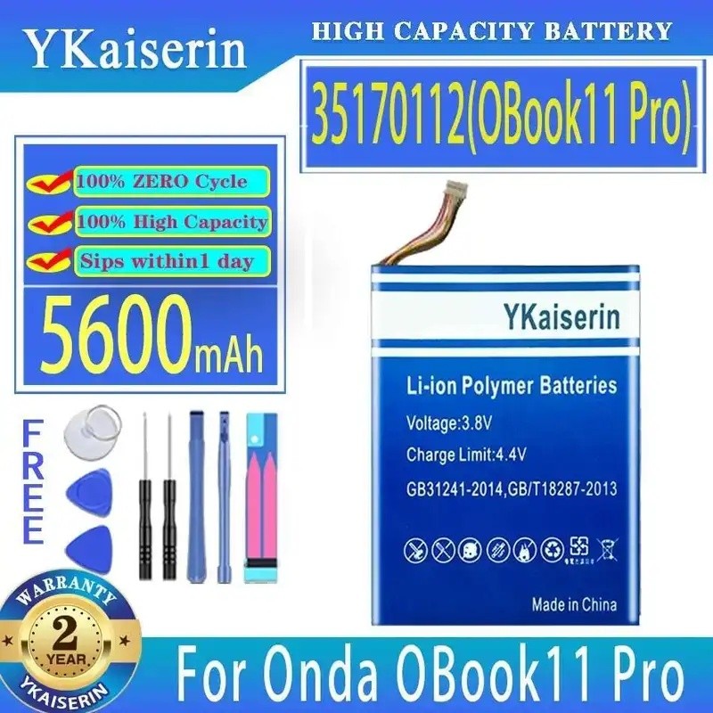 ความจุสูง 5600Mah สําหรับ Onda Obook11 Pro Obook 11 HW-35170112 35170112 แบตเตอรี่แล็ปท็อปพลังงานที่