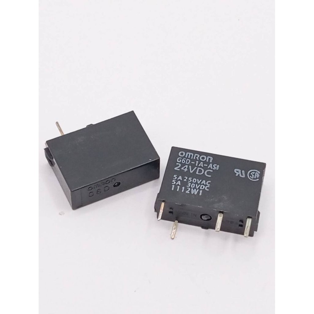G6D-1A-ASI DC24 ซึ่งเป็นรีเลย์กำลังไฟฟ้า (Power Relay) ขนาดเล็กที่ออกแบบมาเพื่อติดตั้งบนแผงวงจรพิมพ์