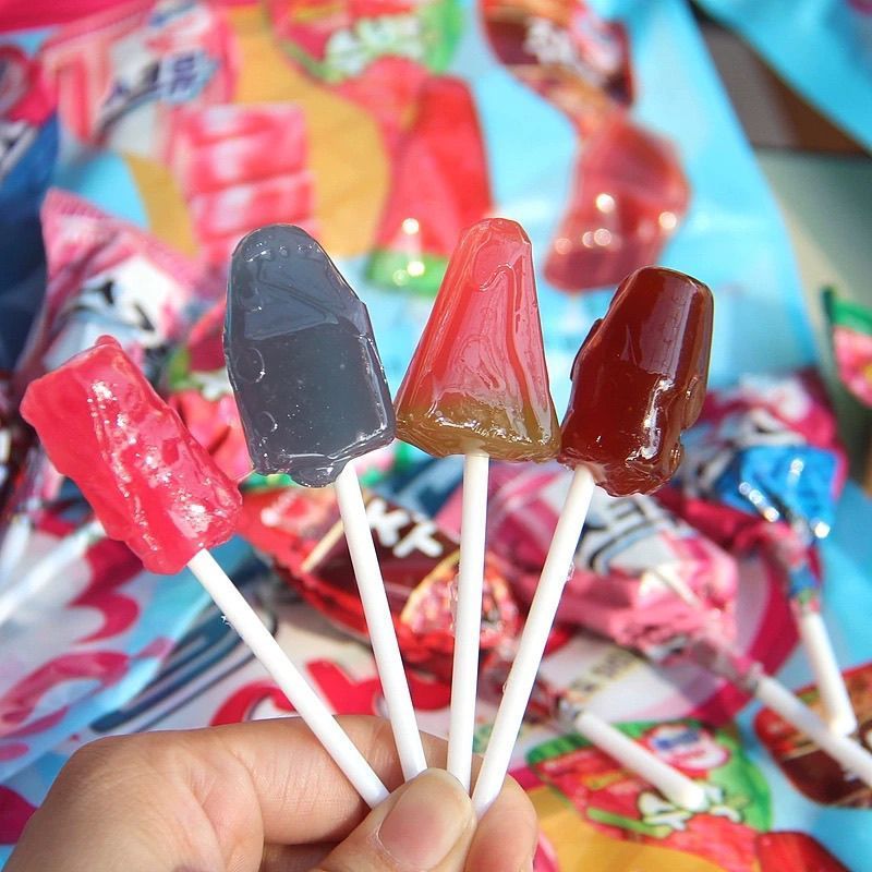 เกาหลีนําเข้า Lotte ไอศกรีม Lollipop 132g แตงโม Cola Shark ลูกอมรสผลไม้รวม 7-24v