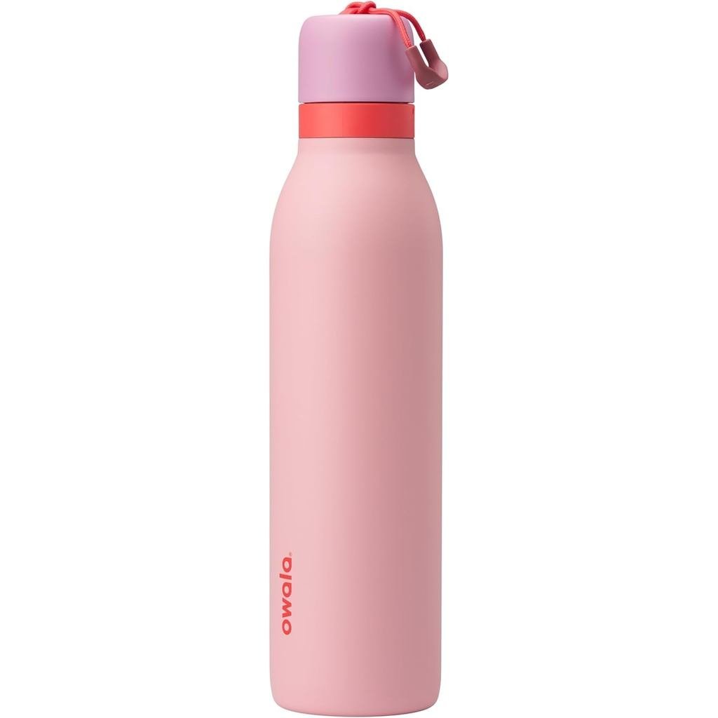 Owala FreeSip Twist ฉนวนขวดน้ําสแตนเลสพร้อมหลอดสําหรับเล่นกีฬาและการเดินทาง ปลอดสาร BPA 24 ออนซ์ Off