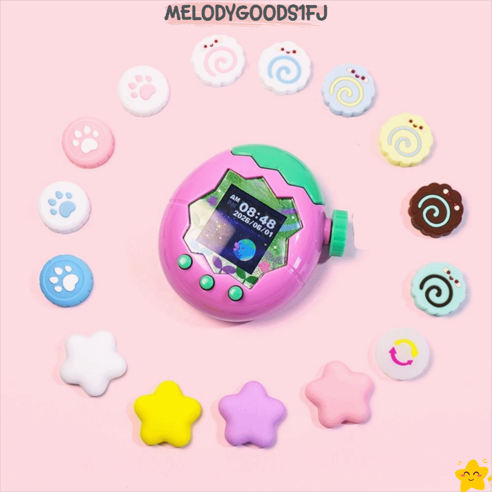 MELODYGOODS1FJ 4 ชิ้นจอยสติ๊กหมวก,ซิลิโคน Star Knob Cover,น่ารักจอยสติ๊กAnti-slip Cat Rocker Capสําห