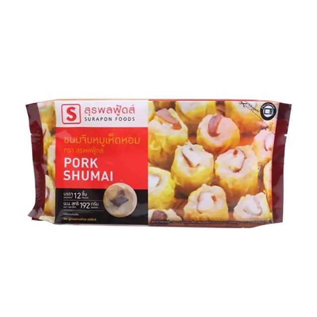 สุรพลฟู้ดส์ ขนมจีบหมูเห็ดหอม SSP Pork Shumai 192g.