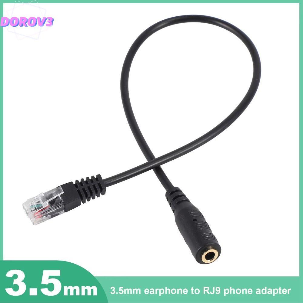 DOROV3 RJ9 สายอะแดปเตอร์,อะไหล่เปลี่ยนขั้วต่อ RJ9,Professional 3.5 มม.ถึง RJ9 Universal 3.5 มม.แจ็คอ
