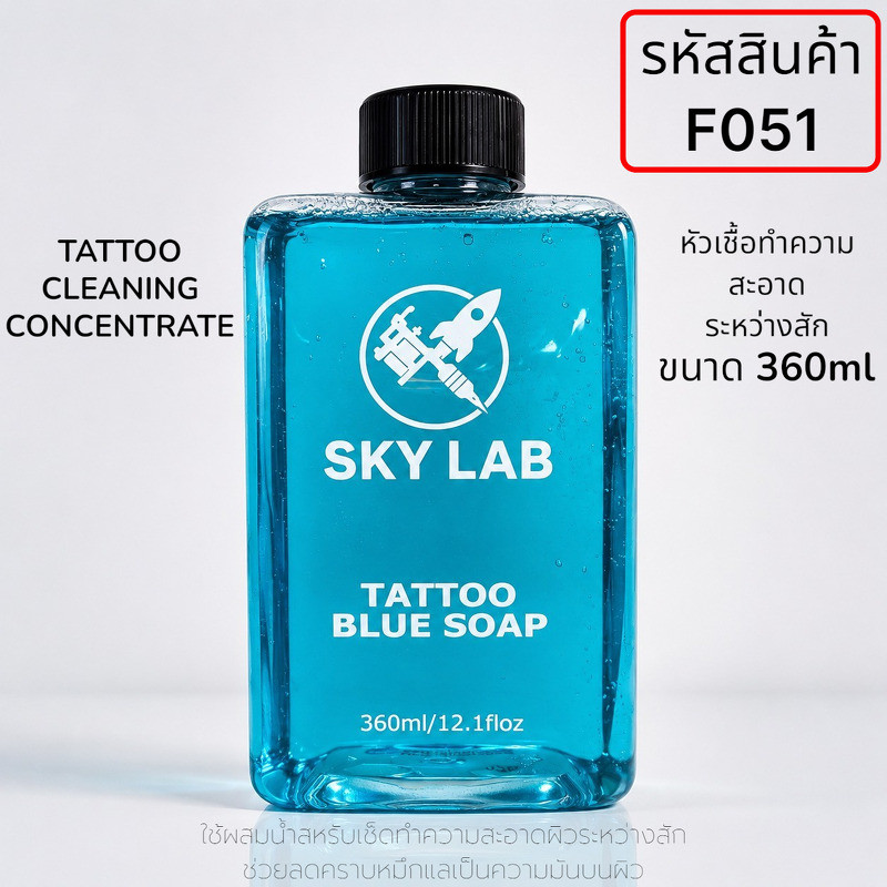 SKY LAB TATTOO BLUE SOAP ขนาด 360ML