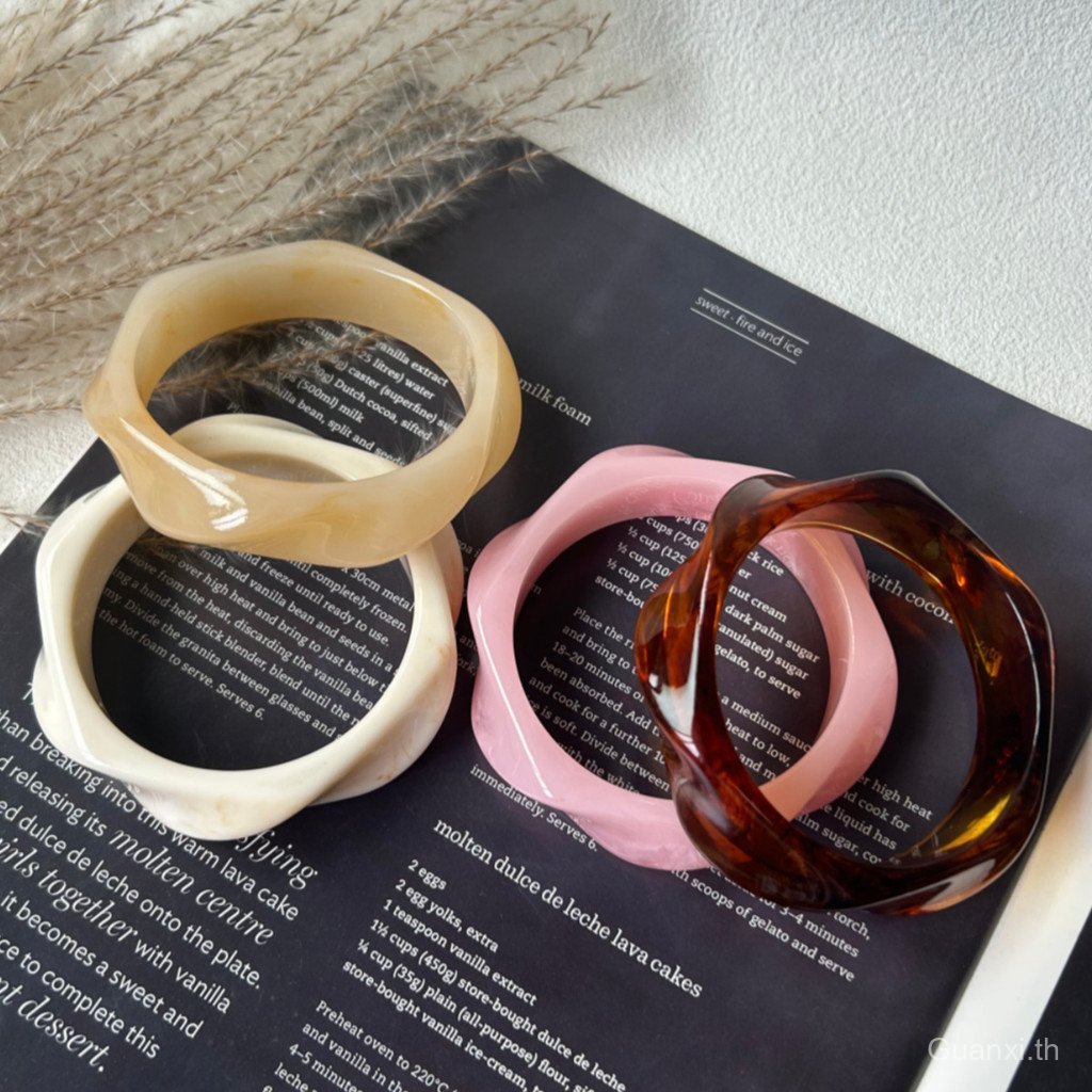 สร้อยข้อมือเรซิ่นลายไล่โทนสี ชายหญิง เรซิ่น 4สี ยุโรป ทนทาน ใส่ง่าย สวยงาม ไม่เกิดสนิม | จัดส่งไว 24