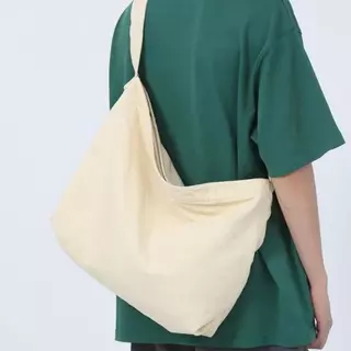 FAVOR Messenger Bag, Canvas กระเป๋าสะพายอเนกประสงค์, Korean Large Capacity Travel Tote Bag Woman Men