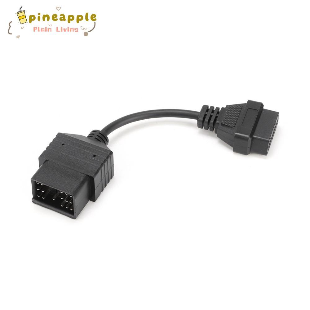 PINEAPH OBD2 สายวินิจฉัย, ABS 17 Pin to 16 Pin OBD2 อะแดปเตอร์เชื่อมต่อ, Stable สี่เหลี่ยมผืนผ้ารูปร