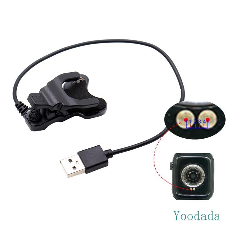 Yoo Smartwatch สายชาร์จสายไฟ 2P 4 มม.สายชาร์จสําหรับ T500 T500+ T500s