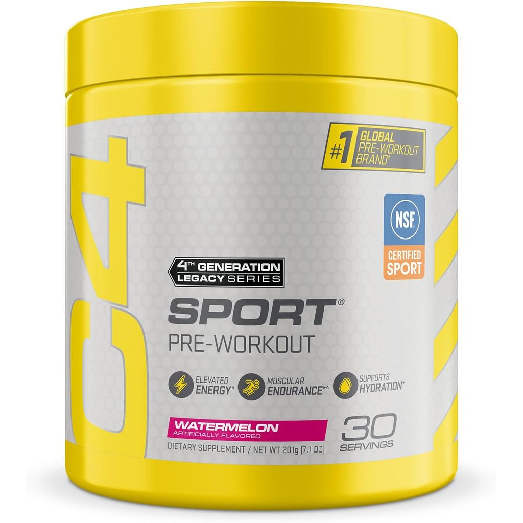 Cellucor C4 Sport Pre Workout Powder Watermelon - NSF Certified for Sport + Preworkout Energy อาหารเ