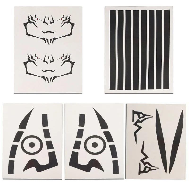 Ryomen Sukuna รอยสักชั่วคราวครบชุดสําหรับ Ryomen Sukuna คอสเพลย์ Prop Body Tattoo สติกเกอร์ผู้หญิงอะ