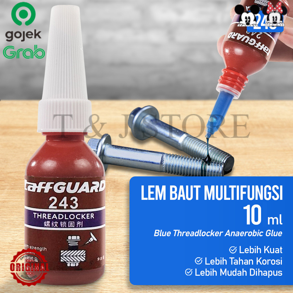 Thread locker Liquid กาว Bolt Disc ไทเทเนียมอเนกประสงค์ Thread locker blue analerbic 10 ml ORIGINAL 