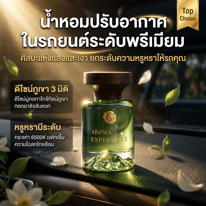 หอมนาน ใช้ได้ครึ่งปี น้ำหอมติดรถ/น้ำหอมรถยนต์/น้ำหอมในรถ สวิสแท้ กลิ่นพรีเมียม ใช้ได้ทั้งในรถ-บ้าน 120ML