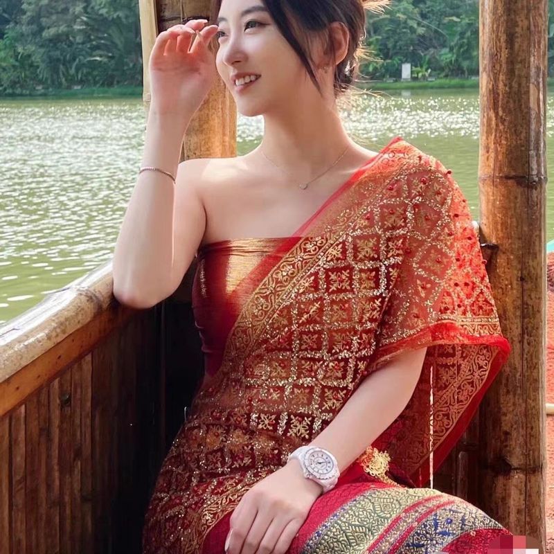 Western รุ่นคู่ Na เสื้อผ้า Tsuki สไตล์เดียวกันเสื้อผ้ายูนนานชาติพันธุ์ผู้หญิงเสื้อผ้า Photo Studio 