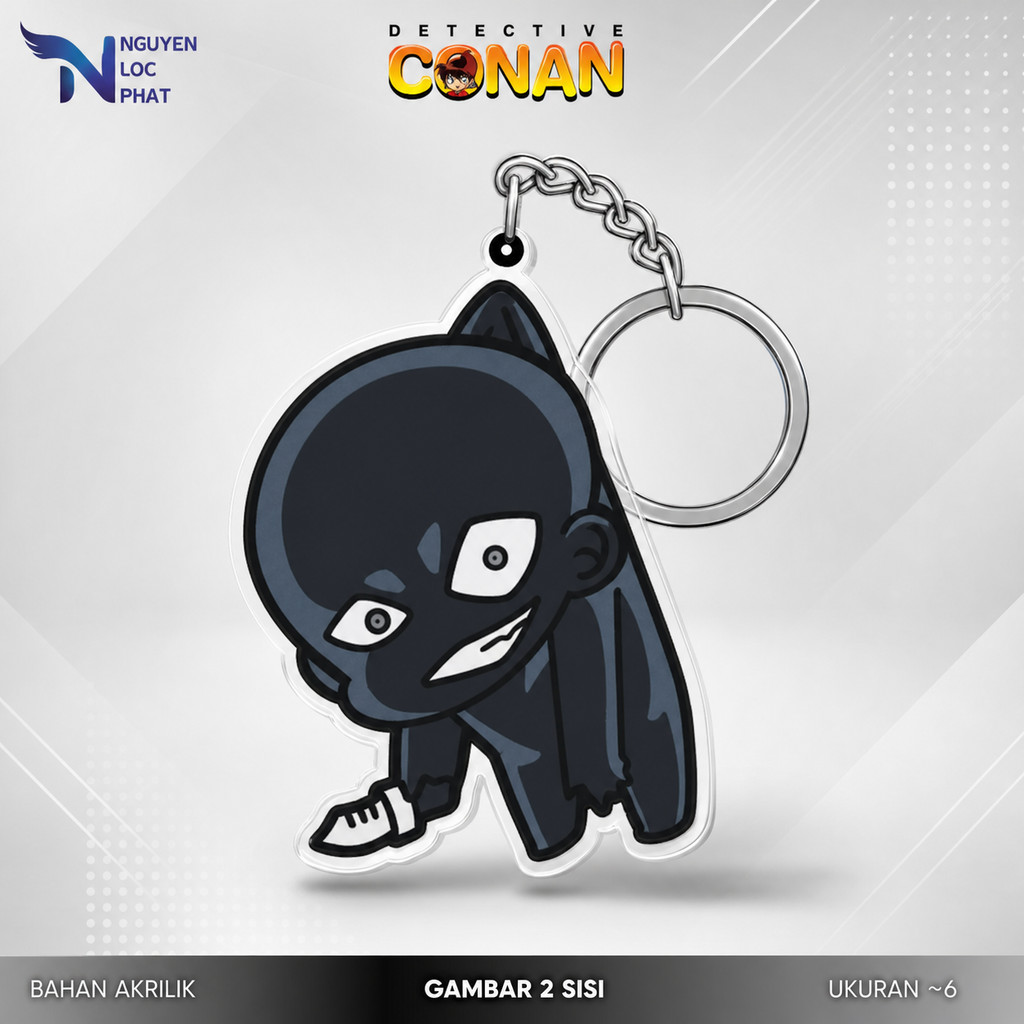 [Conan] Gantungan kunci & Strap handphone full akrilk karakter Ai Haibara อะนิเมะ Detective Conan - 