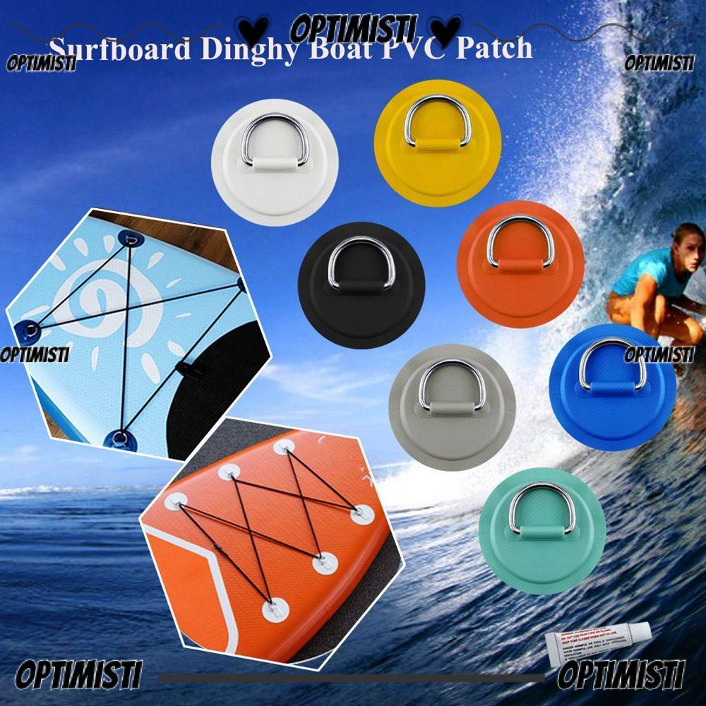 OPTIMISTI8E 1/4 ชิ้น PVC Patch 5M รอบแหวน Pad สแตนเลส Deck Rigging Sup
