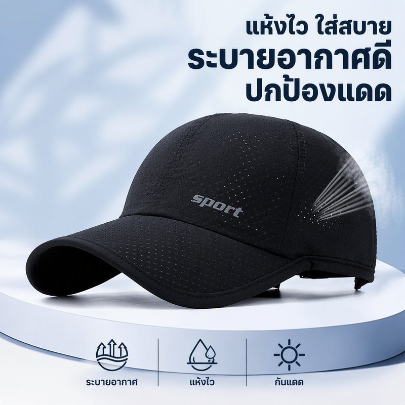 Mens Duckbill หมวก Sun Visor กว้าง Brim ไนลอนปรับ Breathable Sweat Wicking ฤดูร้อน