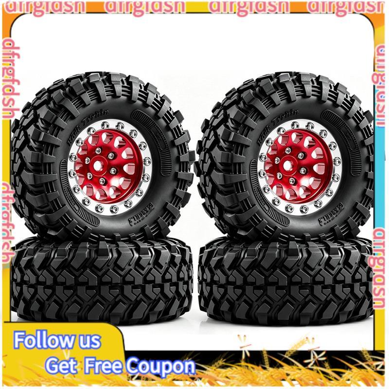 D & F1.3 นิ้ว RC Beadlock ล้อและชุดยาง RC Crawler อะไหล่อัพเกรดสําหรับ H18P 1/18 สําหรับ RC Off-Road