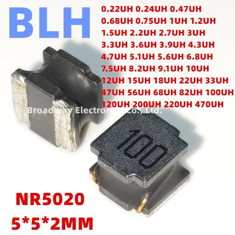 10PCS NR5020 SMD กาวแม่เหล็ก Shielded Power Inductor 3.3UH 3R3 3.6UH 3R6 3.9UH 3R9 4.3UH 4R3 4.7UH 4