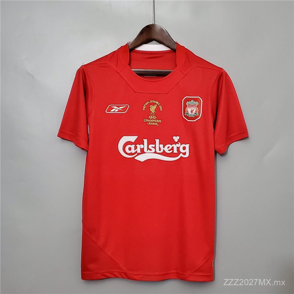 เสื้อเหย้า Retro SSS + Football Liverpool 2005 สําหรับ NFL