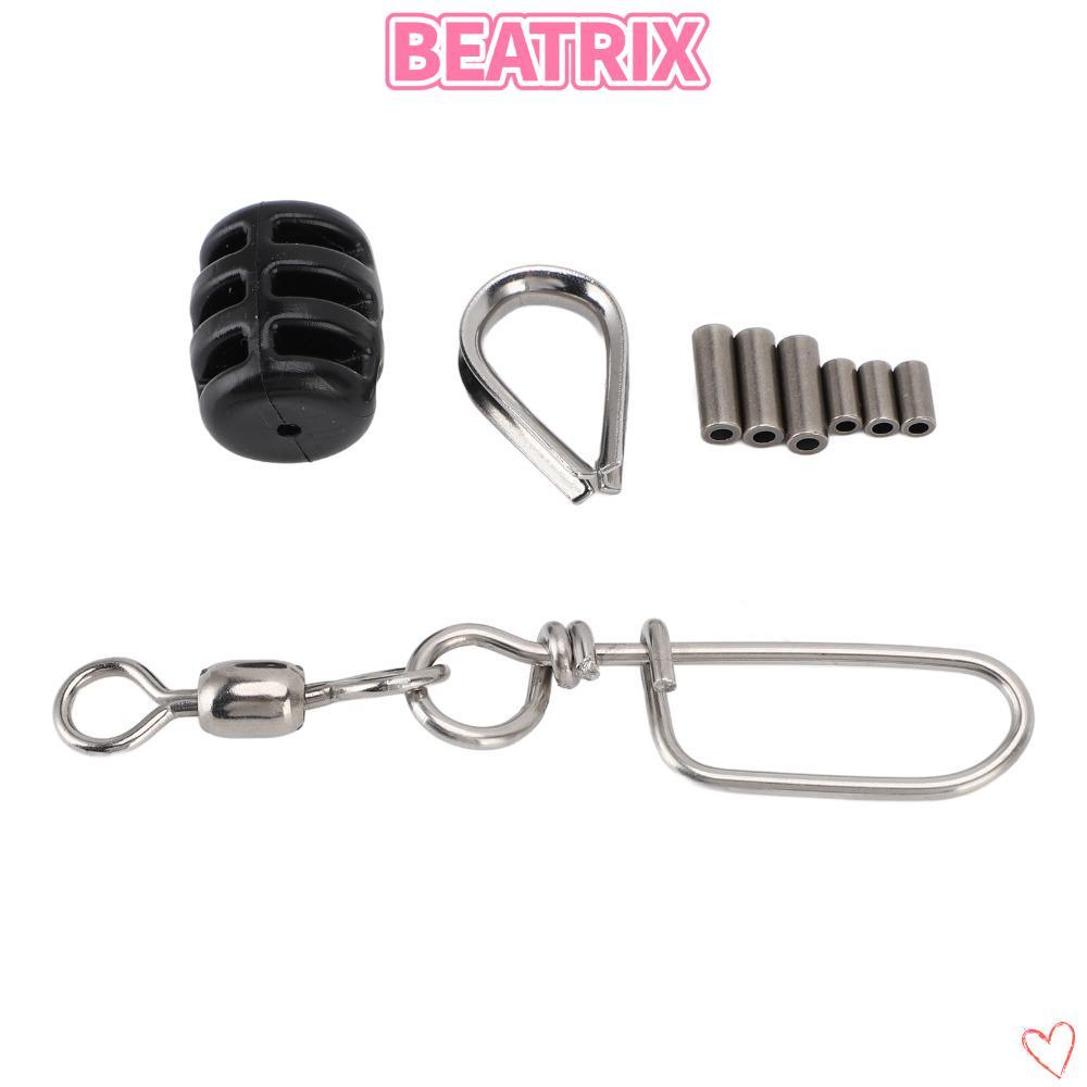 บีทริกซ์‌ Downrigger Stopper Kit, 360 หมุนสแตนเลส Downrigger Line Stopper ทนทานตกปลา Snap Swivel Dow