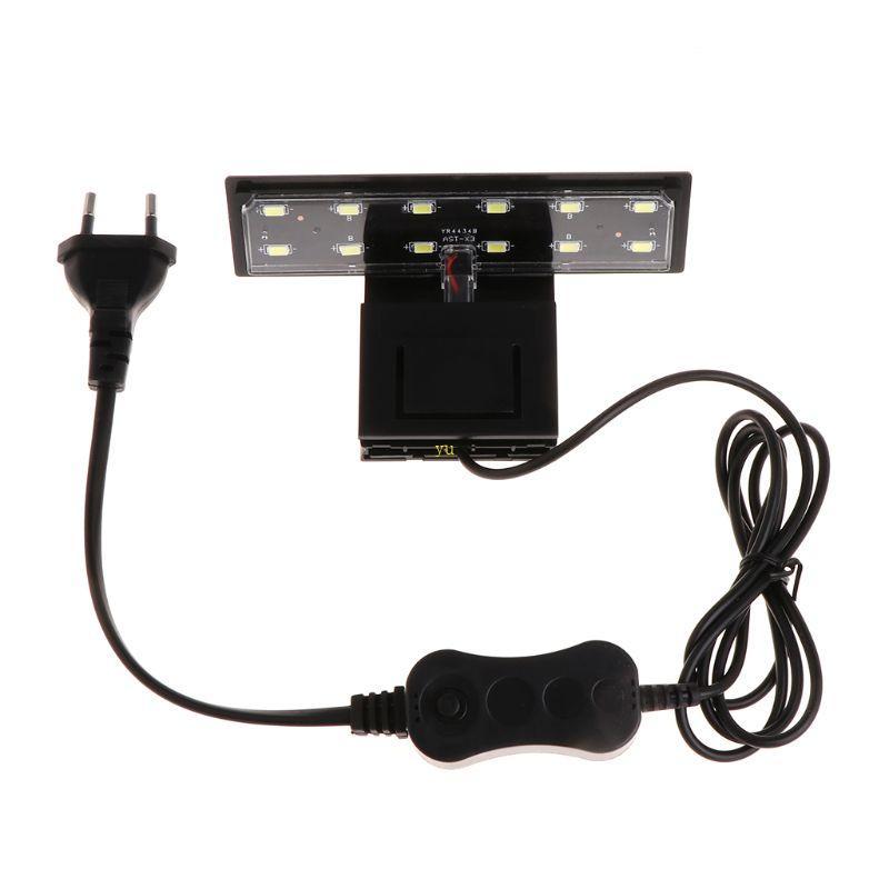 Yu Aquarium Light LED Clip Light สําหรับปลาสําหรับตู้ปลาความสว่างแสงสีขาว
