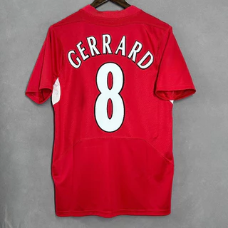 04 05 LIVER-POOL RETRO SOCCER JERSEY GERRARD เสื้อเจอร์ซี่ฟุตบอลย้อนยุคของลิเวอร์พูล ของเจอร์ราร์ด