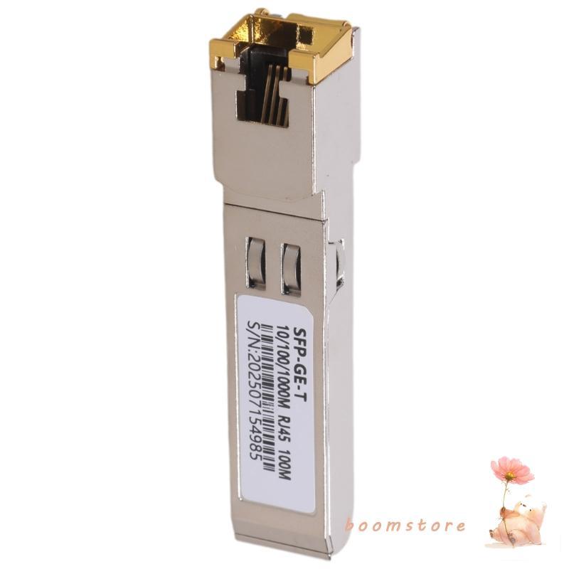 Boom RJ45 SFP โมดูลทองแดง RJ45 พอร์ต Transceiver 10 100 1000M RJ45