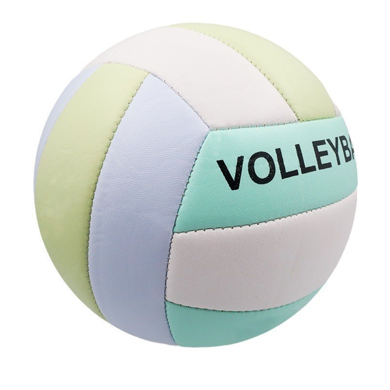 วอลเลย์บอลฝึกซ้อมการแข่งขันสี เบอร์ 4 เบอร์ 5 เครื่อง เด็กนักเรียน เย็บเบอร์ 5 PVC Rubber Beach Soft