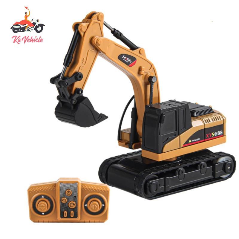 [Whstrong] RC Excavator Compact Wireless Control Excavator RC Digger รถที่สมจริงของเล่น Interactive 
