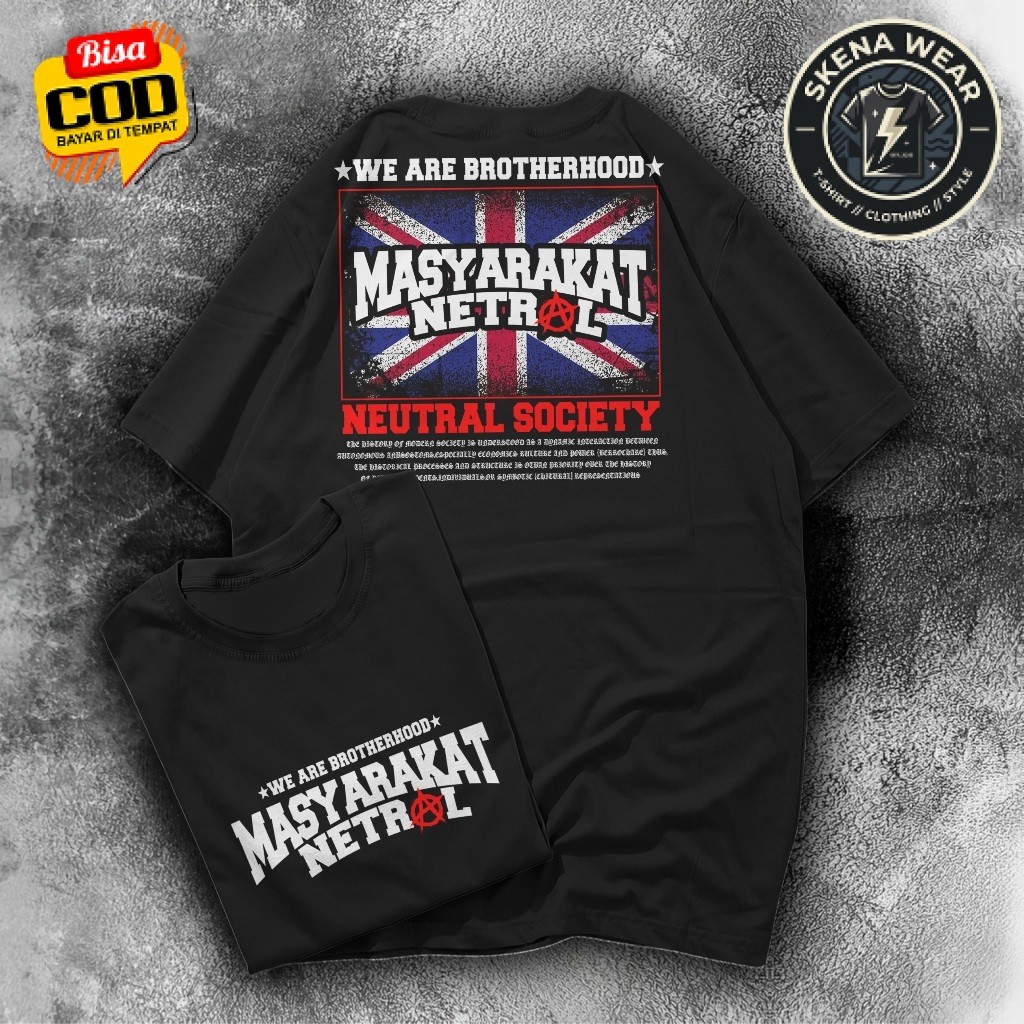 เสื้อยืด NEUTRAL SOCIETY WE ARE BROTHERHOOD NEUTRAL SOCIETY ใหม่ล่าสุดเสื้อยืด NEUTRAL - เสื้อยืด NE