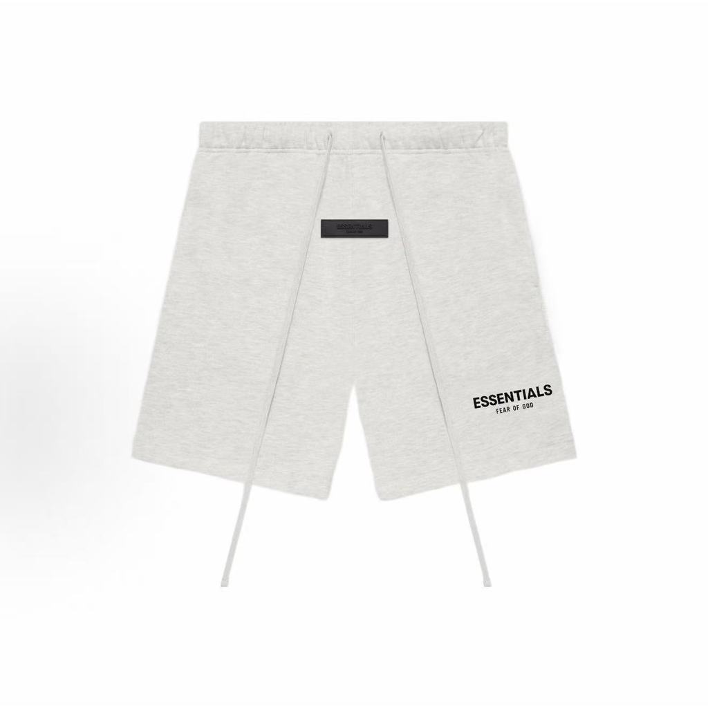 Fog Double Line essentials Street Wear High Version US Version หลวม SS22 Flocking ess เสื้อยืดแขนสั้