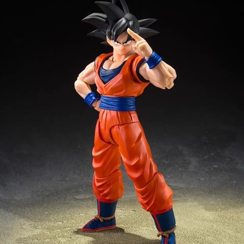 Bandai SHF SHF Son Goku 3.0 Kind Saiyan Eternal Hero Black-Haired Goku ทําได้