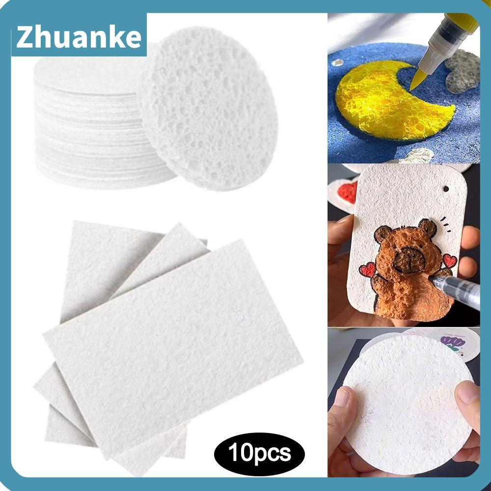 ZHUANKE 10 ชิ้น Puffy Texture กระดาษ, ของเล่นเพื่อการศึกษาโฟม Texture ภาพวาดกระดาษ, มัลติฟังก์ชั่นหั